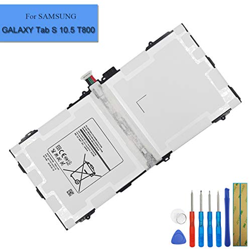 NEW Replacement Laptop Battery EB-BT800FBC EB-BT800FBE Compatible with Samsung Galaxy Tab S 10.5 SM-T800 SM-T801 SM-T805 with tool NEW Replacement Laptop Battery EB-BT800FBC EB-BT800FBE Compatible with Samsung Galaxy Tab S 10.5 SM-T800 SM-T801 SM-T805 with tool