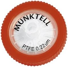 Munktell 752 101 Nylon Membrane Syringe Filter, Circle, 0.2µm Pore Size, 4mm Diameter (Pack of 100)