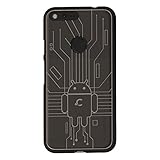 Cruzerlite Google Pixel XL Case, Bug Droid Circuit TPU Case for Google Pixel XL - Retail Packaging - Smoke