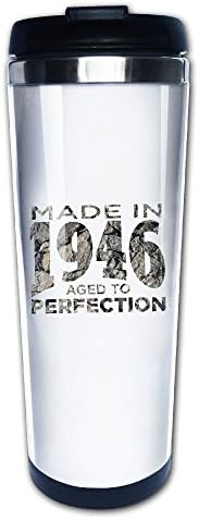Made In 1946 - BIRTH YEAR - Distressed Print - 70th Birthday Gift Travel Mugs Coffee Tumbler Cute Cups