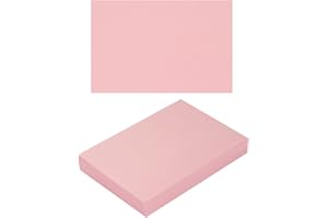 TOPEEN 100 Pack Thick Paper Cardstock Blank Heavy Cards Stock for Invitations, Greeting Cards Making, Postcards, Photos, 250GSM Thick Paper (Pink, 4x6 inches)