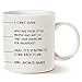 MAUAG Mothers Day Gifts Idea Funny Coffee Mug for Mom, I Can't Even ... and...Mom Is Awake Ceramic Cup White, 11 Oz