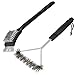 BBQ Grill Brush Set, Barbecue Grill Brush and Scraper, 12-Inch 3-Sided Grill Brush - Two Set for All Grill Cleaning, Great BBQ Grilling Accessories Gift