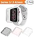 Apple Watch Series 2 & Series 3 Case 42mm, Monoy New [3 Pack] [Ultra Thin] Slim HD PC Screen Protector Protective Cover for iWatch 2 iwatch 3 42mm (Series 2/3 42mm)