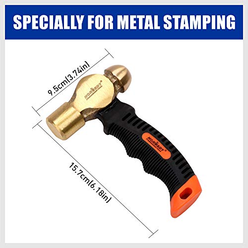 HORUSDY 1 Pound Metal Stamping Hammer, The Professional Hammer