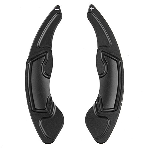 Aluminum Steering Wheel Shift Paddle Blade Shifter Extension for Subaru XV Legacy Outback Forester BRZ Toyota GT86 2015 2016 (black)