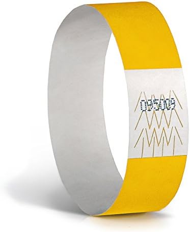 Concept Wristbands: Tyvek Wristband, 3/4", Neon Yellow (Pack of 200)