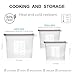 Silicone Food Storage - Reusable Snack Bags - LARGE SIZE 50OZ - Airtight Sous Vide Cooking, Steam Heat Boil Freeze - Microwave Dishwasher Safe - Meal Prep Portion, 3 Pack(30,50 oz,Clear)