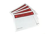 100 - 4.5" x 6" Clear Invoice Enclosed Adhesive