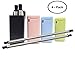 4 PACK - Collapsible Reusable Stainless Straw, Folding Drinking Straw Stainless Steel, Medical-Grade Food-Grade Drinking Straws, Portable with Hard Case Cleaning Brush