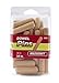Milescraft 5302-3/8in diameter x 1-1/2in long Fluted Wooden Dowel Pins With Chamfered Ends for Easy Installation - 30pcs - Ideal for Woodworking Projects-Made of Hardwood