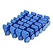 50PCS Peg Hook Stop Lock for Prevent The Sweep Theft of Displayed Products on A Wire Peg, Plastic Blue 6mm Security Lock, Retail Shop Anti-Theft Display Slatwall and Pegboard Hook Lock