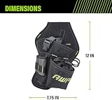 AWP Angled Drill Holster Heavy-Duty Polyester Belt Clip Black Fits Most Drills view 3