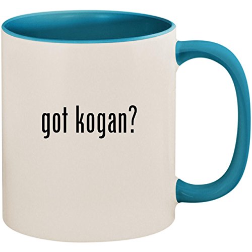 got kogan? - 11oz Ceramic Colored Inside and Handle Coffee Mug Cup, Light Blue