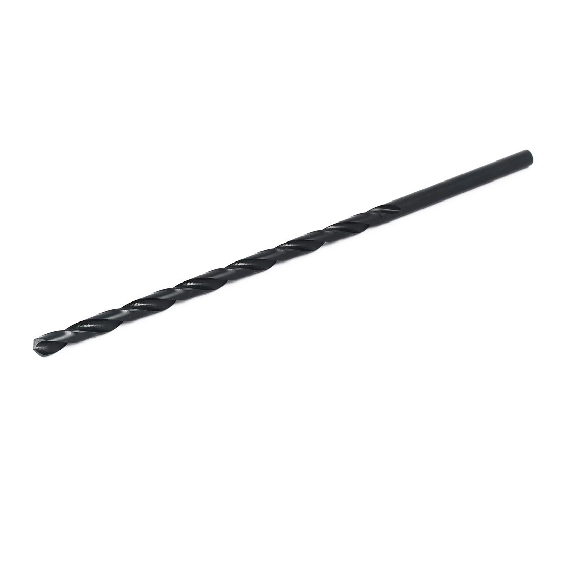 Sourcingmap 8mm Drilling Dia 250mm Length HSS Straight Round Shank Twist Drill Bit Black