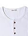 H2H Mens Casual Half Sleeve Henley Pullover T-Shirts WHITE US L/Asia XL (JDSK31)