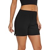 MANCYFIT Pettipants Half Slip for Women Shorts Culotte Split Bloomers Loose Pajama Pants 4" Inseam