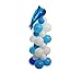 2 Sets Balloon Column Stand Base and Pole Kit - Blue Ocean Dolphins Theme - 5 Feet Height Balloon Towers for Birthday Wedding Party Decoration