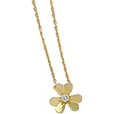 S925 Sterling Silver European Style Clover Heart Necklace For Women, Simple Lucky Grass Heart Choker Necklace - Sweet Four Leaf Clover Eternal Love Necklace, 4 Heart Clover Necklace
