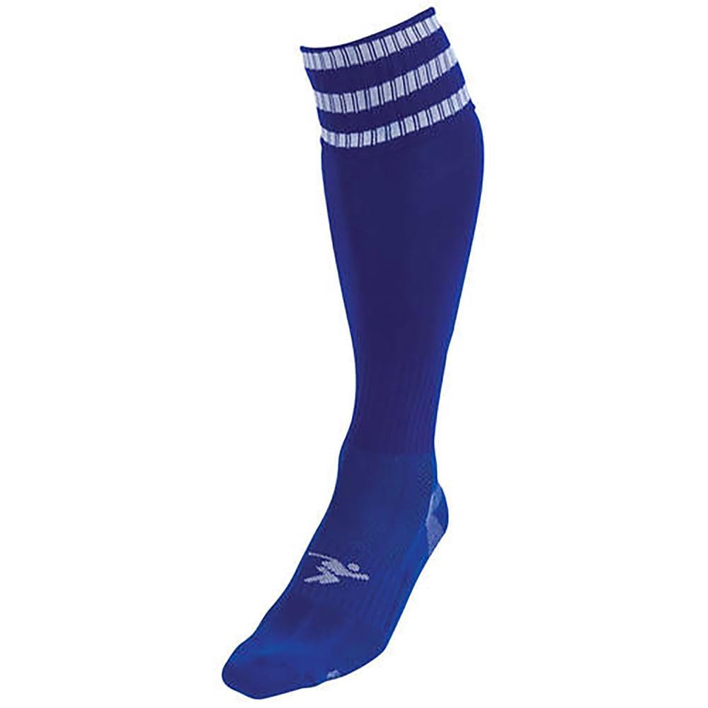 PT 3 Stripe Pro Football Socks Boys Royal/White