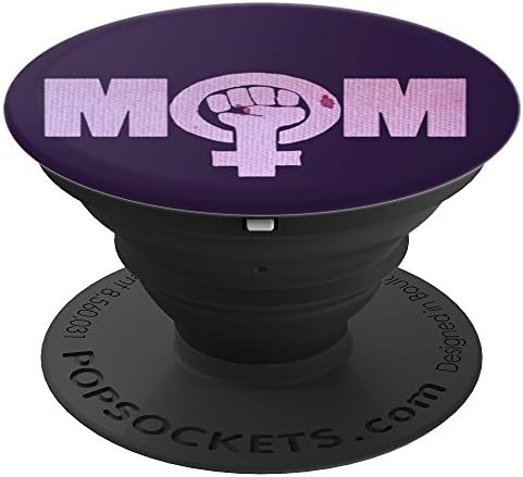Feminist mom artwork feminist pink - PopSockets Grip and Stand for Phones and Tablets