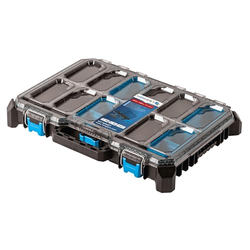 Hoegert Technik - HTM Low Suitcase Organiser, 5 Functional Cups, Metal Hinges, Resistant to Damage, Protection from Moisture and Dust, Modular Design - HT7G507