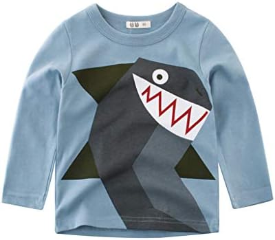 VEKDONE Baby T-Shirt Kids Children Girl Boy Shark Print Soft Tops Cute Clothes