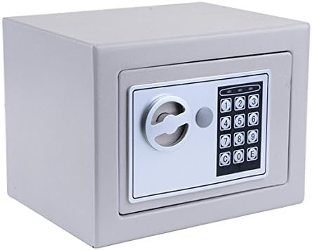 Simlive Electronic Safe Box Steel High Security Digital Home Safe Box for Cash, Deposit, Jewellery, Gun, Valuables Storage (Grey)