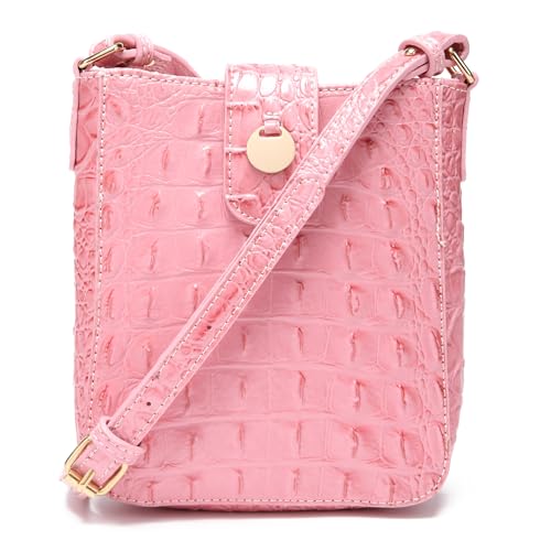 Makcr Joacbv Crocodile Embossed Small Crossbody Bag Fashionable Magnetic Buckle Decoration Shoulder Women's Luxury Wallet