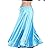 MUNAFIE Belly Dance Satin Skirt Arabic Halloween Shiny Skirt Fancy Full Skirt US0-14