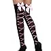 Voberry Sexy Womens Girls Mesh Bow Thigh High Stockings
