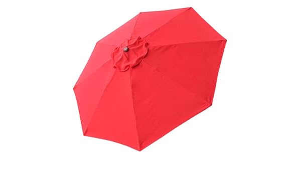 Amazon Com 8 Ft Patio Umbrella Replacement Sunshade Canopy Outdoor Top Red 8 Foot 8 Ft Polyester 8 Rib Umbrella Replacement Canopy Air Vented Top Uv Protect Sun Shade Water Resistant For Outdoor Patio