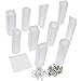 OPount 10 Styles DIY Resin Silicone Mold with 3 Styles 100 Pieces Screw Eye Pins Set for Making Jewelry Necklace Pendant Charm Tools Accessories