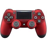 eXtremeRate Soft Touch Grip Red Front Housing Shell Faceplate for Playstation 4 PS4 Slim PS4 Pro Controller (CUH-ZCT2 JDM-040 JDM-050 JDM-055)