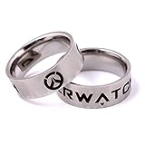 1pc Hot PS4 Game Overwatch Logo Fashion Alloy Rings Cosplay Rings 4 Size for Choose (US 11)