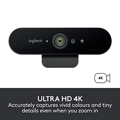 Logitech-Brio-Stream-Webcam-per-Streaming-Ultra-HD-4K-Veloce-a-1080p60fps-Campo-Visivo-Regolabile-Funziona-con-Skype-Zoom-Xsplit-Youtube-PCXboxMac-Nero