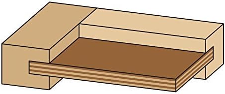 CMT 800.625.11 Adjustable Tongue & Groove Bit Set for Mission Style Cabinet Doors 1/2-Inch, Orange - Image 4