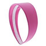 2 Inch Wide Leather Like Headband Solid Hair band for Women and Girls - Hot Pink