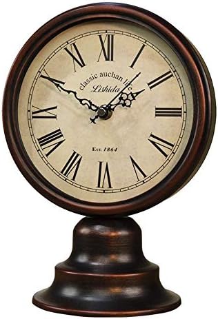 Zxk アンティークアメリカの国置時計金属ヨーロッパのレトロなビンテージ時計時計時計 ファッション 色 Brass