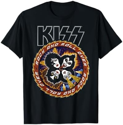 Amazon.com: KISS - Rock and Roll Over Vintage T-Shirt Small