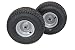 (Set of 2) 15x6.00-6 Husqvarna/Poulan Tire Wheel Assy .75" Bearing