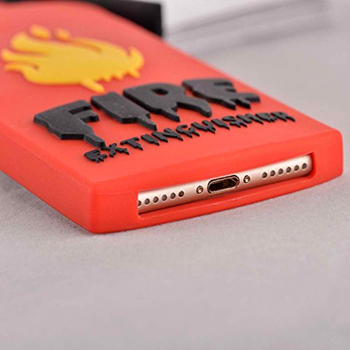 [REDshield] Apple iPhone 8/7/6S/6 Plus 3D Silicone Case, [Red Fire Extinguisher] Flexible Anti-shock Silicone Protective Skin Case Cover - Thumbnail 3