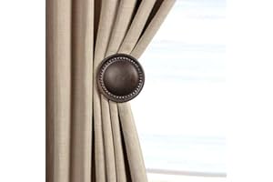 Deco Window Elegant and Functional Brown Oil Rubbed 2 Piece Curtain Holdbacks for a Stylish Window Treatment
