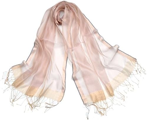 Retro Design Woman's Summer Fringed Chiffon Scarves Thin Beach Towel (Light purple)