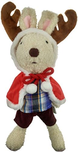Special Offer for Christmas! Pack of 1 AWESOME Plush Toy Christmas Bunny Rabbit | Reindeer Costume | 12 Inch Stuffed Animal, Baby Kids Doll Gift
