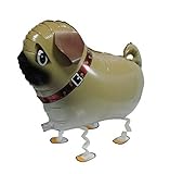 ganesha Birthday Kids Party Toy Walking Pug Helium Balloon, Set of 3