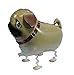 ganesha Birthday Kids Party Toy Walking Pug Helium Balloon, Set of 3