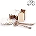 ArtMuseKitsMikash TMO Wood Tags Unfinished Wood Craft Supplies DIY Woodcrafts Blank Wooden Gift Tags Natural Hanging Wood Pieces for Wine,Decor,Wedding(100 Pcs)