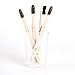 Bamboo Toothbrushes Pack of 4 - Charcoal Infused Soft BPA Free Dupont Tynex Bristles - Eco friendly Toothbrush, Organic & 100% Biodegradable Toothbrush for Adults, Individually Numbered by Ecobroosh