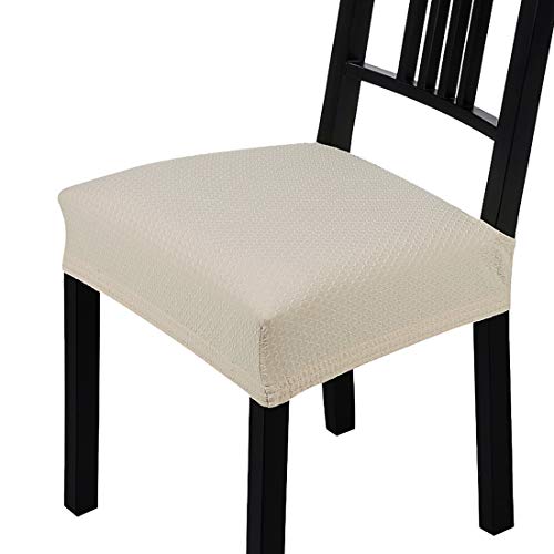 Homaxy Jacquard Dinning Chair Seat Covers Stretch Dining Room Square